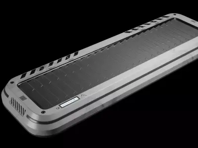 Sci Fi Wall Vent MK1 Low-poly 3D model