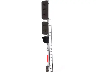 Train Traffic Light 1 3D model