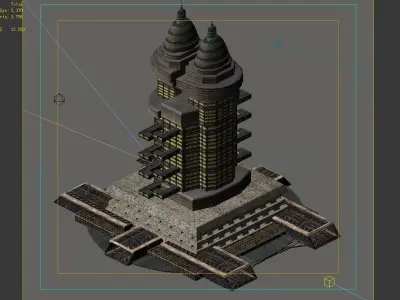Different dimension world - house 02 3D model