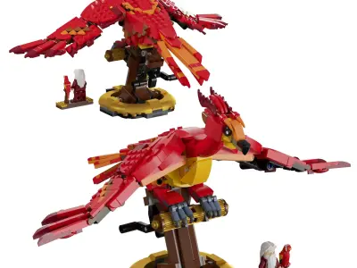 Lego - 76394 Fawkes Dumbledores Phoenix 3D model