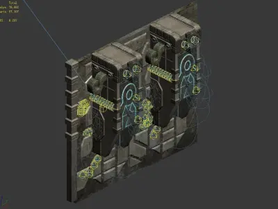 Heterogeneous - Grave - Wall 01 3D model