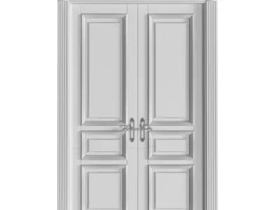 Entrance Classic interior doors 3D model