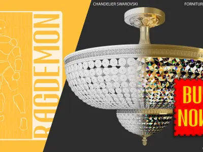 CHANDELIER SWAROVSKI 3D model