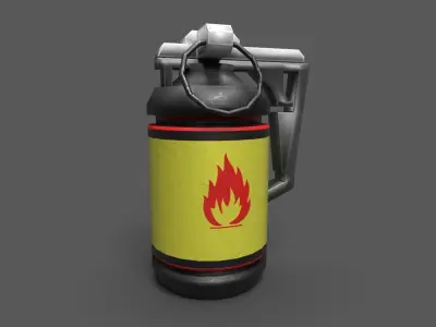 Sci-Fi Grenades Pack Low-poly  Low-poly 3D model