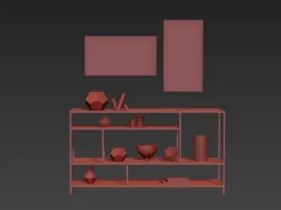 chest of drawers 11 3D model