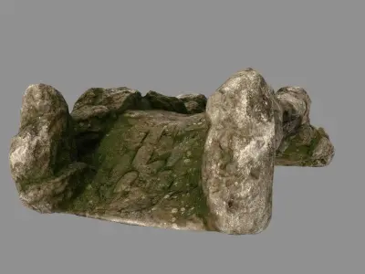 old bridge Low-poly 3D model