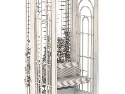 Garden Arbor Design 3D model