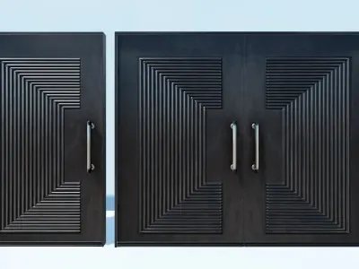 Doors Classic and Modern Low-poly 3D model