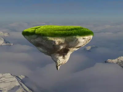Floating Island 3D model