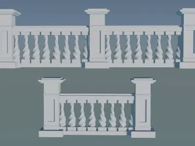Professional Description for 3D Concrete Balustrade Project 3D print model
