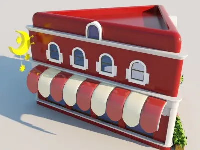 Arabian Shop casual asset 3D model