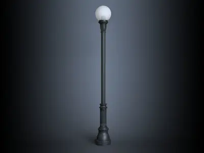 AmericanElectricLighting LCR series Cresthill street lamp 3D model