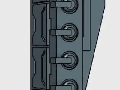 Gunpla ANTI-SHIP CANNON missile laucher and  some custom part 3D print model