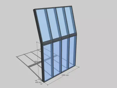 Glass roof 3D model