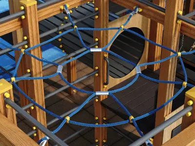 Children playground Pirate ship 3D model