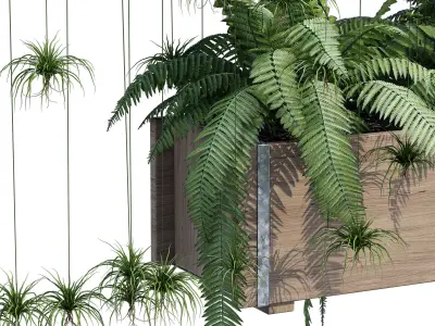 Banded Redwood Window Box 3D model