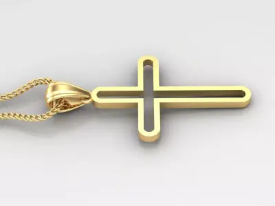 Cross Light Gold 4CP061 3DM STL 3D model