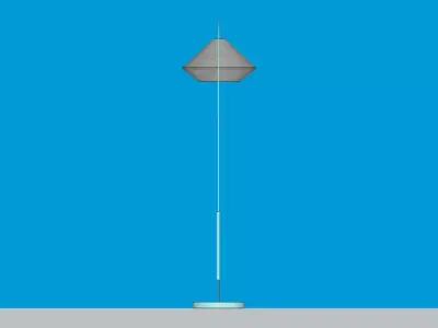 Avenir Dark Bronze Metal Arc Floor Lamp Low-poly 3D model