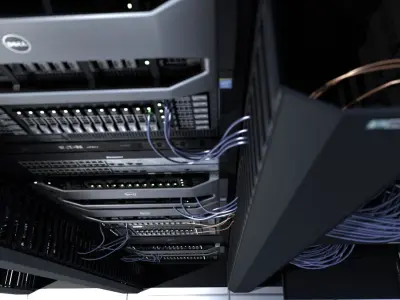  Data Server and Network Rack 