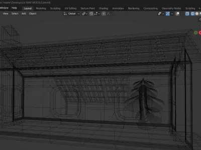 Lowpoly House 1 with roof Low-poly 3D model