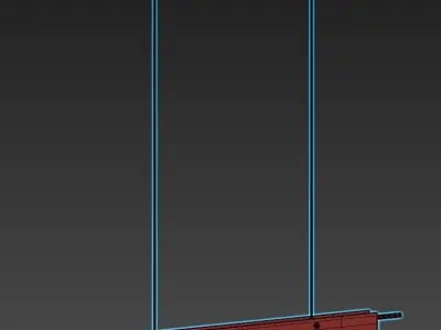 lovine light linear pendant 3D model