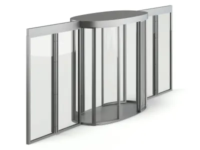 Mall Entry Door 3D Model 3D model