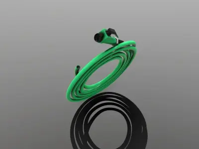 Gardening Tools - Garden Hose Low-poly 3D model