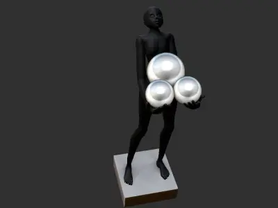 Art Sculpture Floor Lamp 3D print model