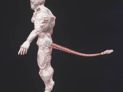 Sci Fi - Robot Character -PBR-Low Poly-Realistic Model Low-poly 3D model