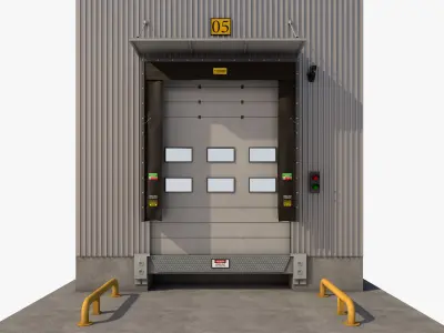 Loading Dock Door 2 3D model