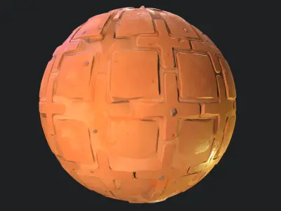 Stylized Desert Tiles Material 02 Texture