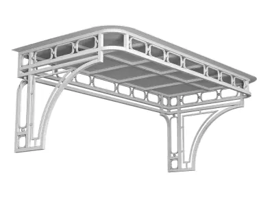 Canopy black loft 002 3D model