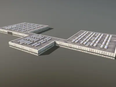 Storage LSZB Bern Storage Low-poly 3D model