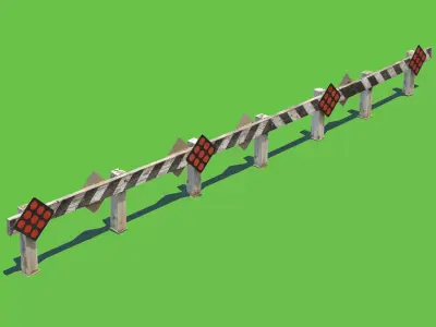 End of Road Marker 3D model
