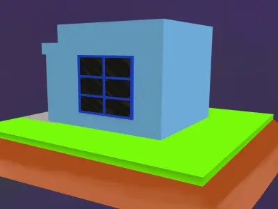 Music Shop Low-poly 3D model purchase