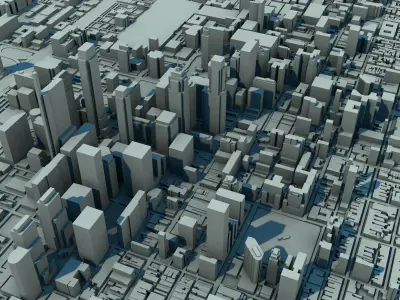 Philadelphia City United States 1 3D print model