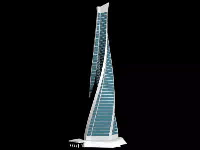 Skyscraper tallest building in world 3D model