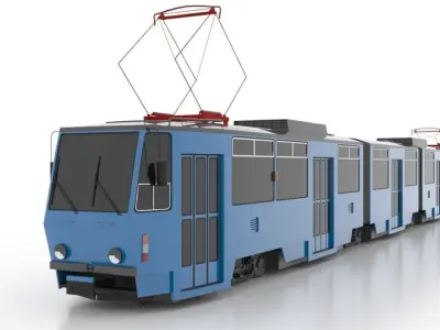 Tatra KT8D5SU Low Low-poly 3D model