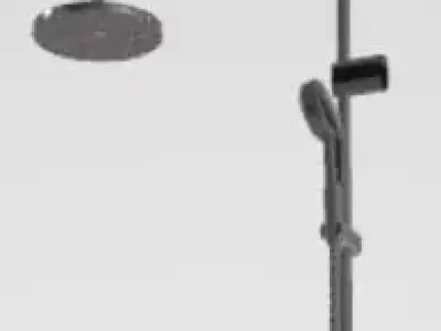 Modern Shower 3D Model with Sleek Design 3D model