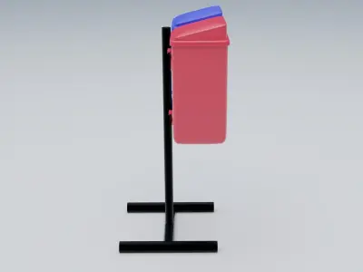 Trash Can on The Street 3D model