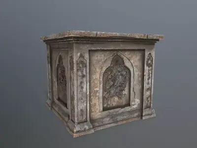 column Low-poly 3D model