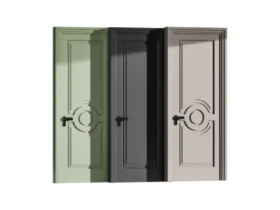 Modern entrance door 81 3D model