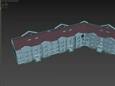 Classical Apartment Building 3D model