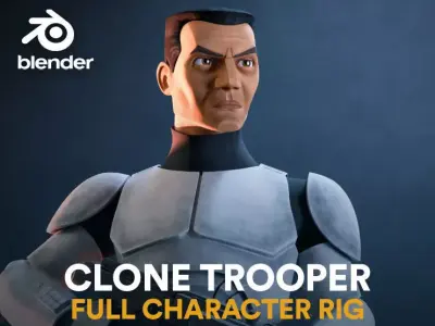 Clone Trooper - Full Character Rig 3D model