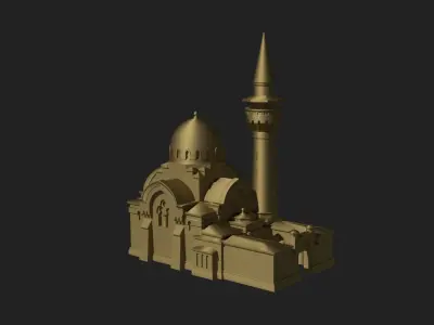 King Charles The First Mosque in Constanta 3D print model