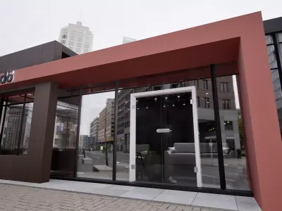 Office street urban and furniture 3D model