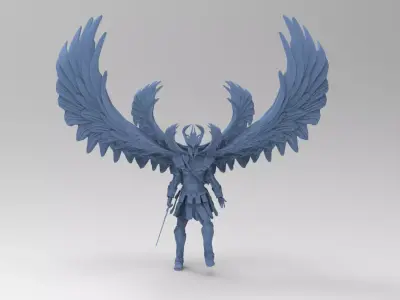 Arch Warrior biblical angel 1  3D model