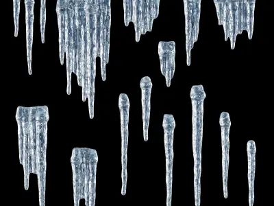 Icicles 3D model