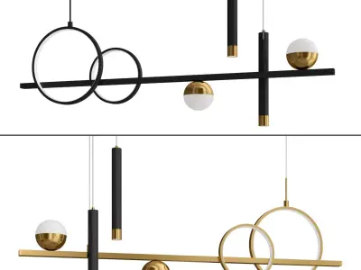 Dining Room Pendant Lights 3D model