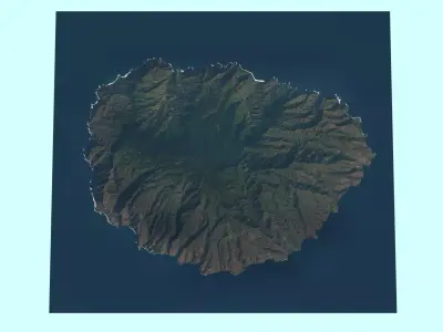 La Gomera Island 3D model